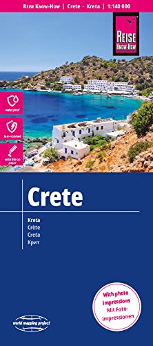 Reise Know-How Landkarte Kreta / Crete (1:140.000): reiß- und wasserfest (world mapping project